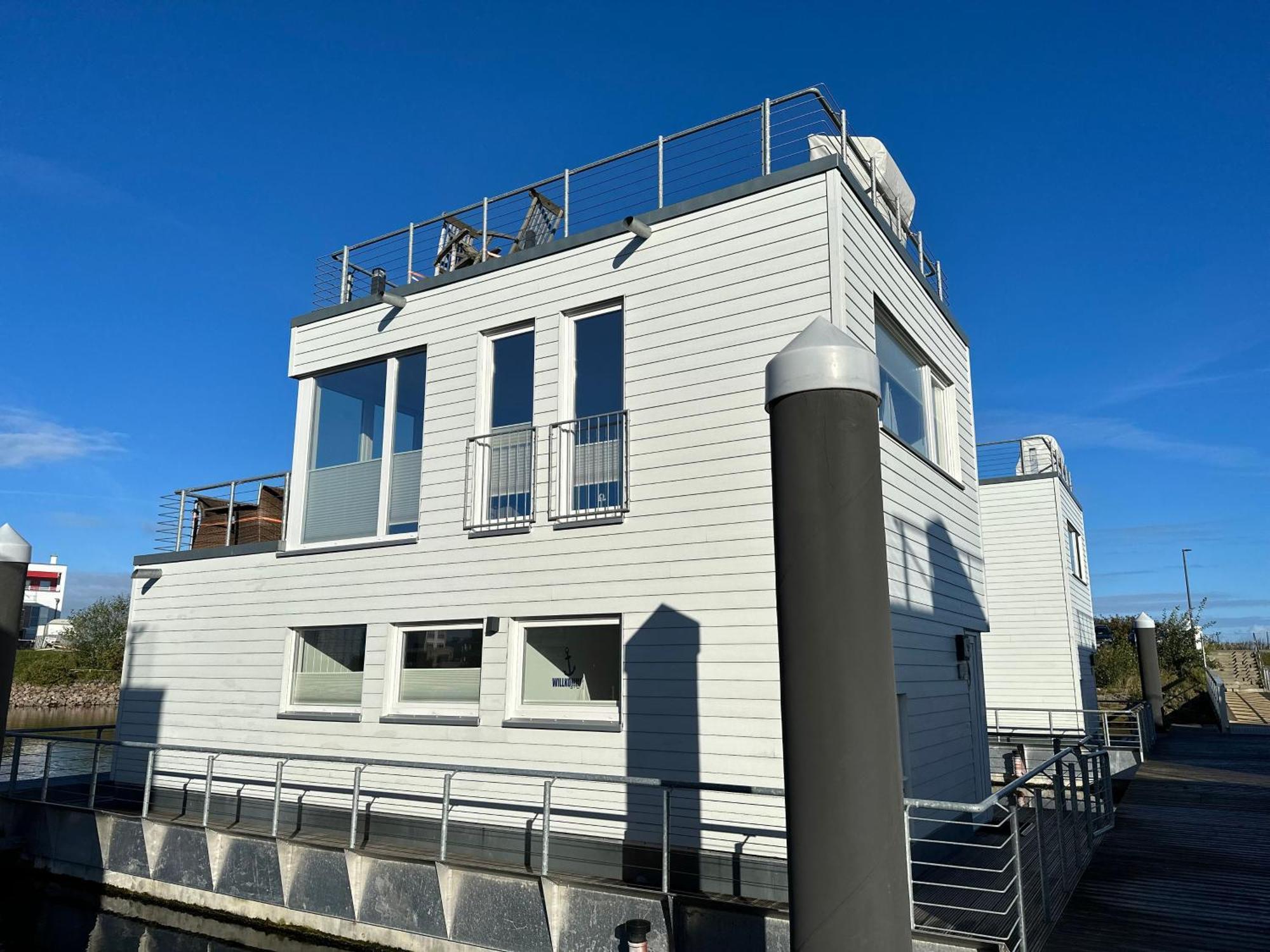 Hotel Schwimmendes Haus - An Bord Zwei Olpenitz Exterior foto